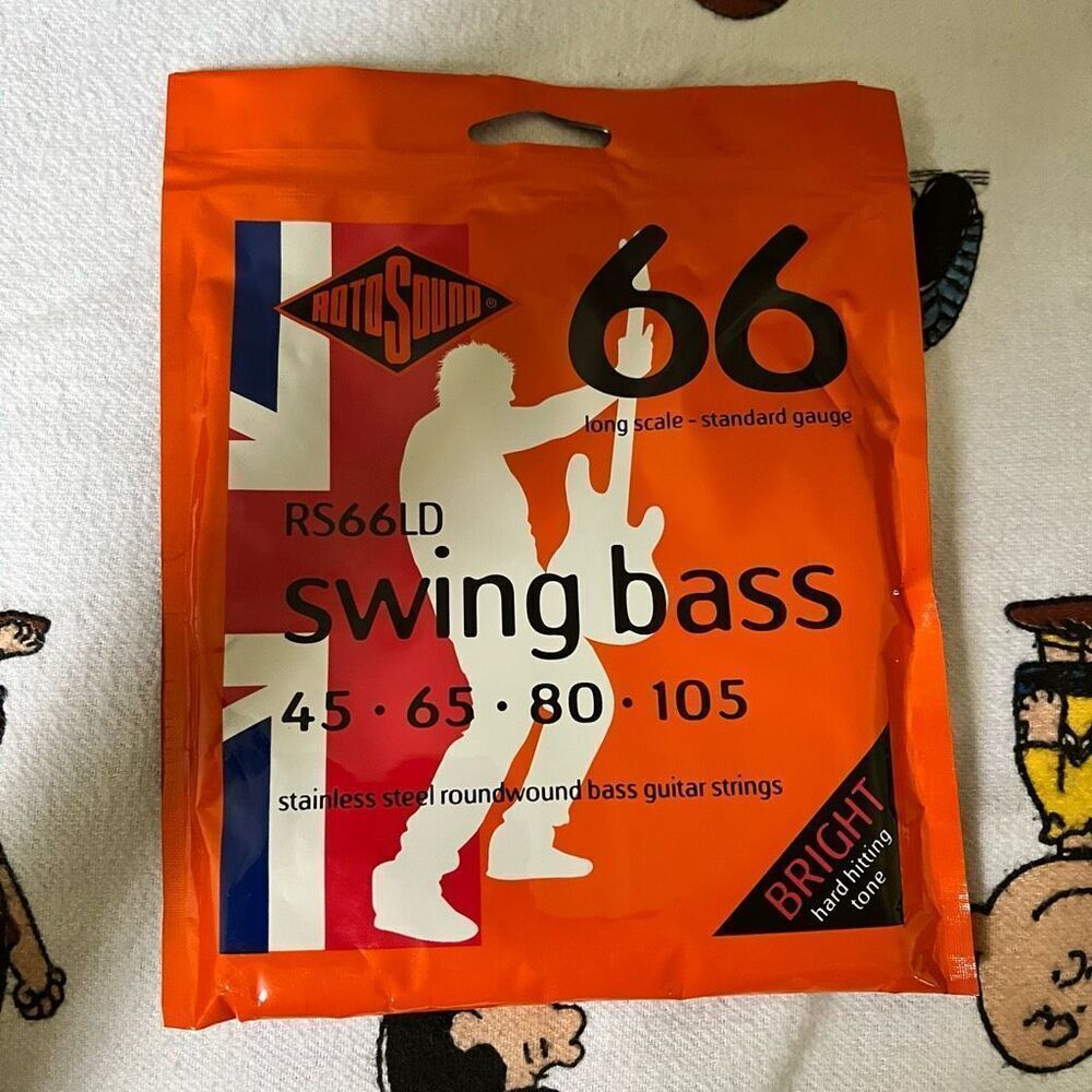Rotosound RS66LD Swing Bass 66 Stainless Steel Roundwound Bass Guitar Strings Lo